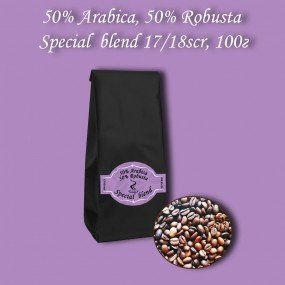 Кава зернова Special blend 50% R.Ch.25% A.S. 25% A.Dji. 17/18scr C.B. 100г